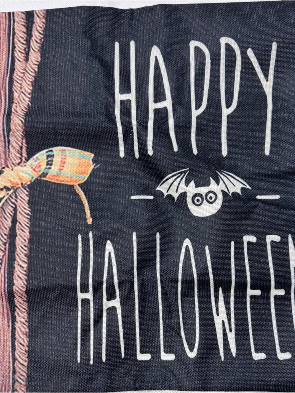 Halloween Decorative Pillow Cover Set - Black & Orange Holiday Throw Pillows